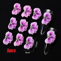 3D Acrylic Flower Nail Charms – Rhinestone & Pearl | MAFANAILS Nail Art Charms PRIMED 6(5pcs)