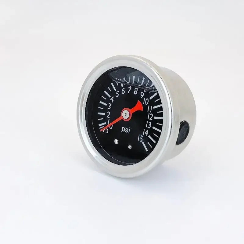 0–15 PSI Fuel & Oil Pressure Gauge | 40mm Stainless 1/8" NPT