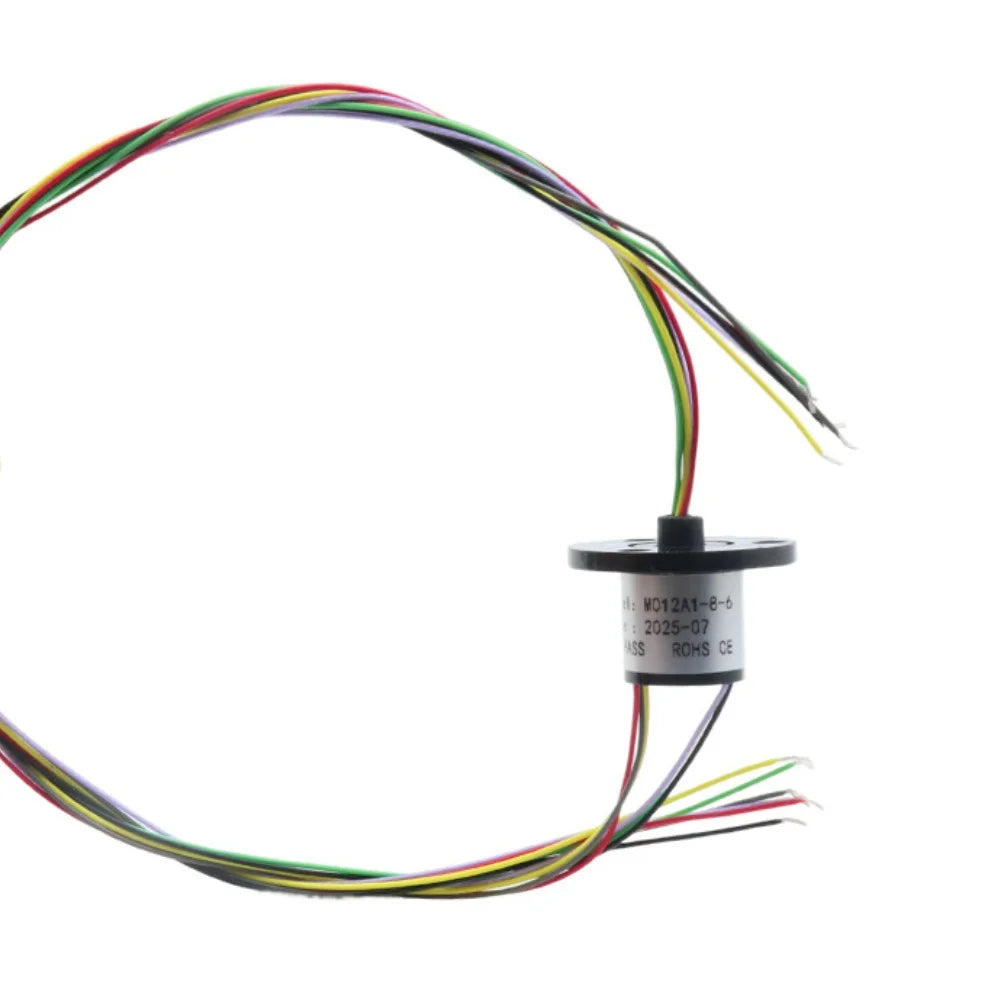 Slip Ring Rotary Coupler 2/4/6/8 Channel 2A 12.5mm Diameter Rotary Slip Ring PRIMED