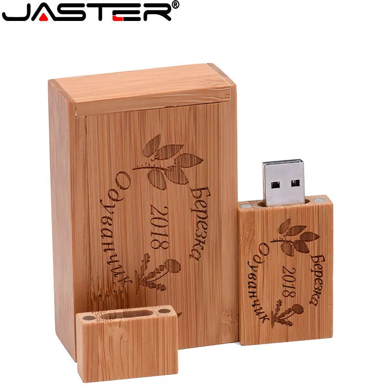 Maple Wood USB Flash Drive | Free Custom Logo | 16–128GB USB Flash Drive PRIMED