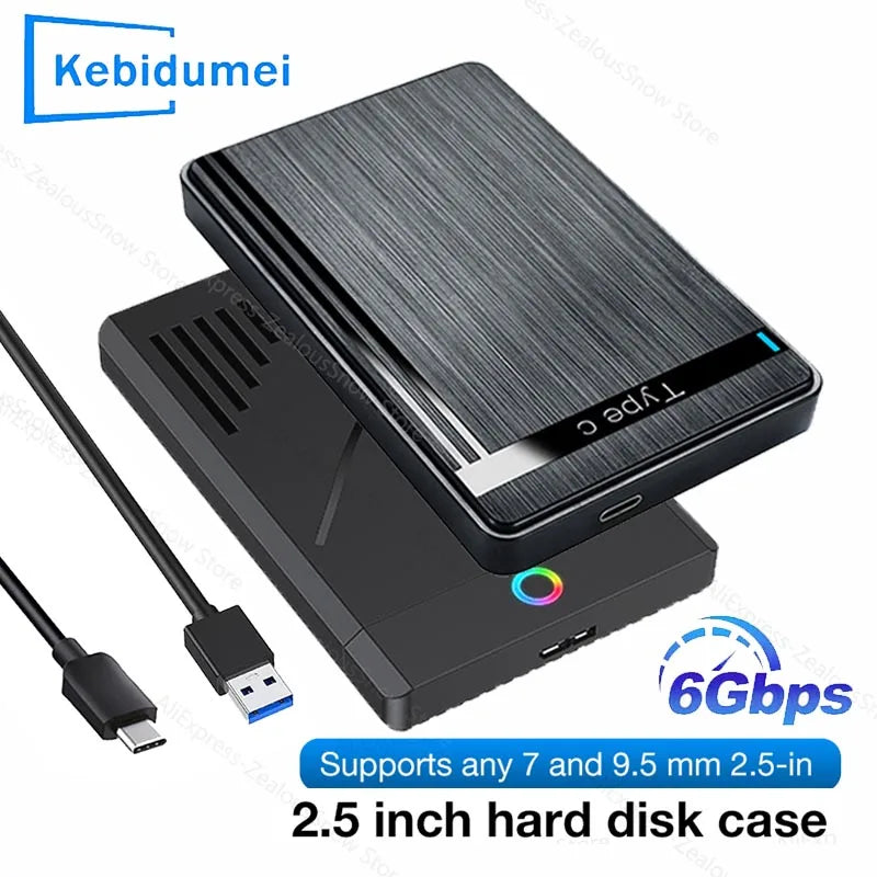 USB 3.0 2.5" SATA HDD SSD External Hard Drive Enclosure Case HDD Enclosure PRIMED