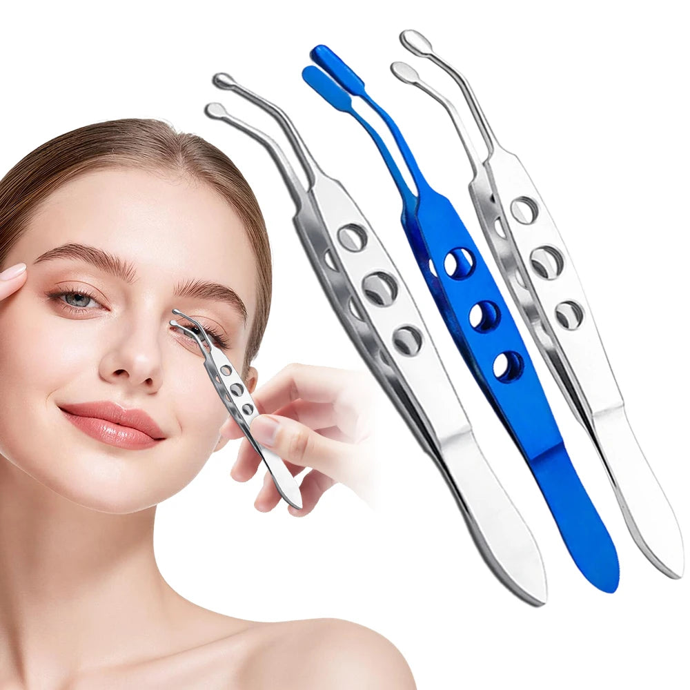 Stainless Steel Eyelid Massage Forceps | Meibomian Compressor