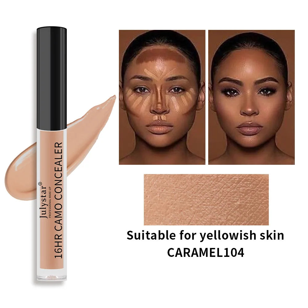 Julystar 16HR Camo Liquid Concealer | Full Coverage, All Skin