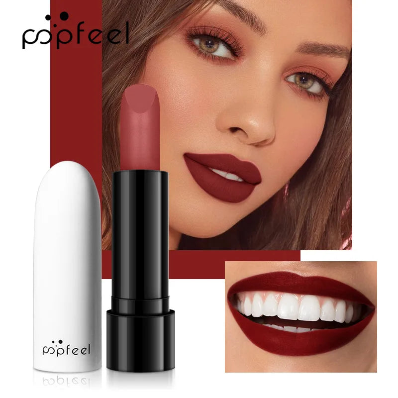 Popfeel Matte Velvet Lipstick – Waterproof & Long-Lasting