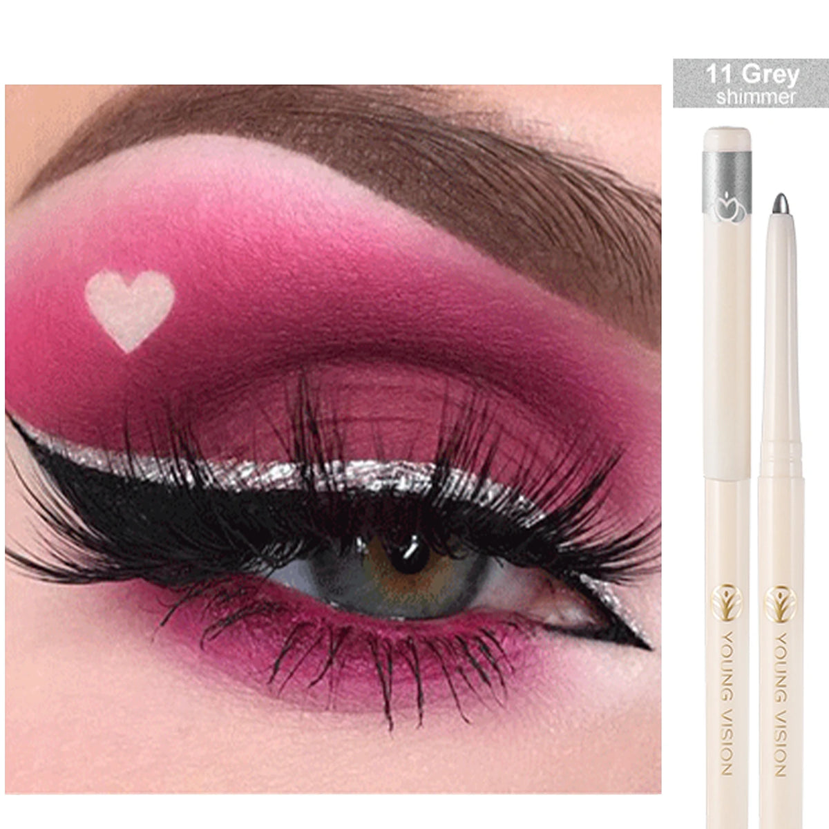 Waterproof Gel Eyeliner Pencil – 12 Colors Matte & Shimmer