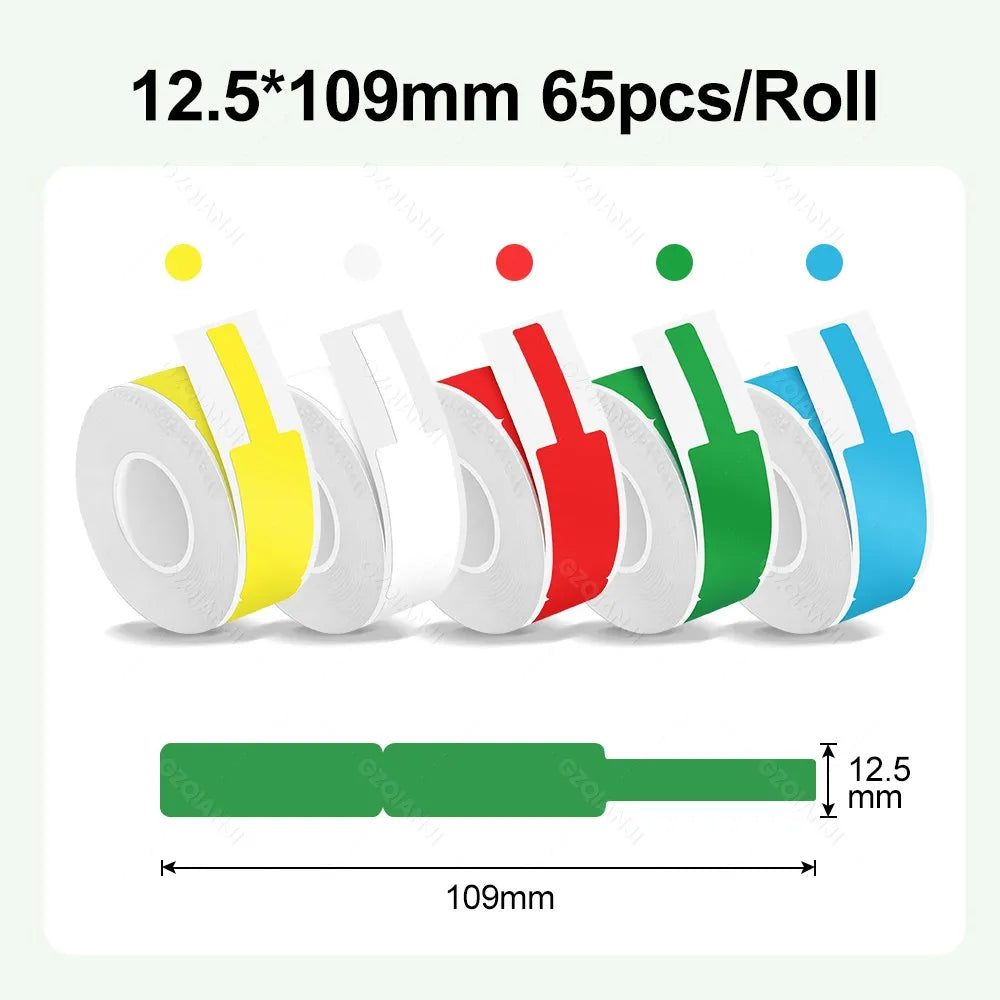 Thermal Label Sticker Roll 12–30mm for Mini Printer P15 D30 P12 Thermal Label Roll PRIMED
