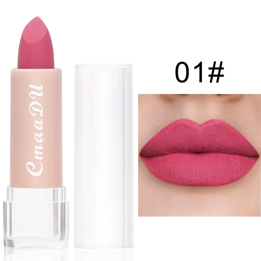 Velvet Matte Lipstick – Long-Lasting Waterproof, 15 Shades