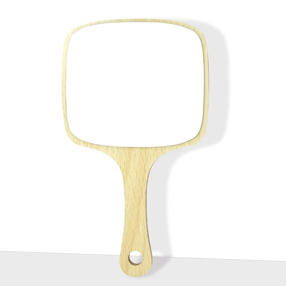 Wooden Handheld Mirror – Salon, Barber & Home Use