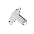10-Pack Type-C USB 3.0 OTG Flash Drive 32–256GB Metal USB Flash Drive PRIMED Silver-10PCS 32GB-USB 2.0