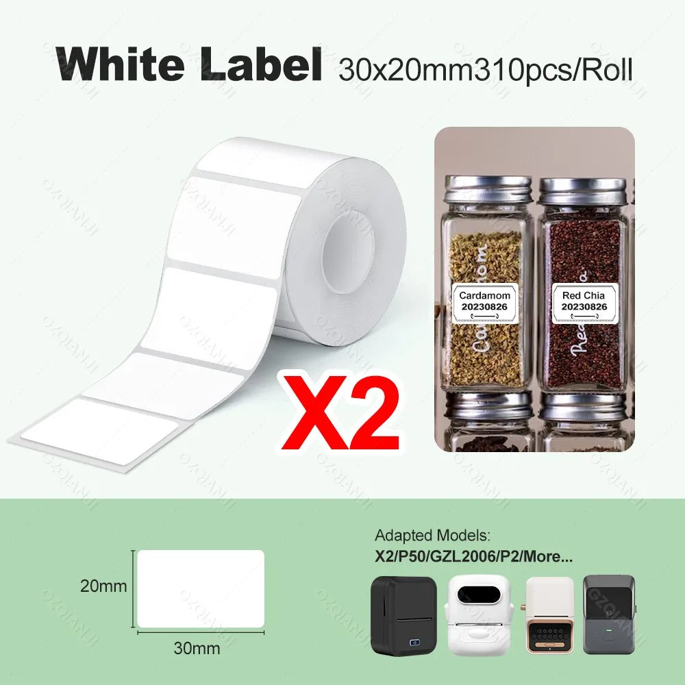 P2 Mini Bluetooth Thermal Label Printer – Inkless Sticker Maker Thermal Label Printer PRIMED Only 2WH 3020