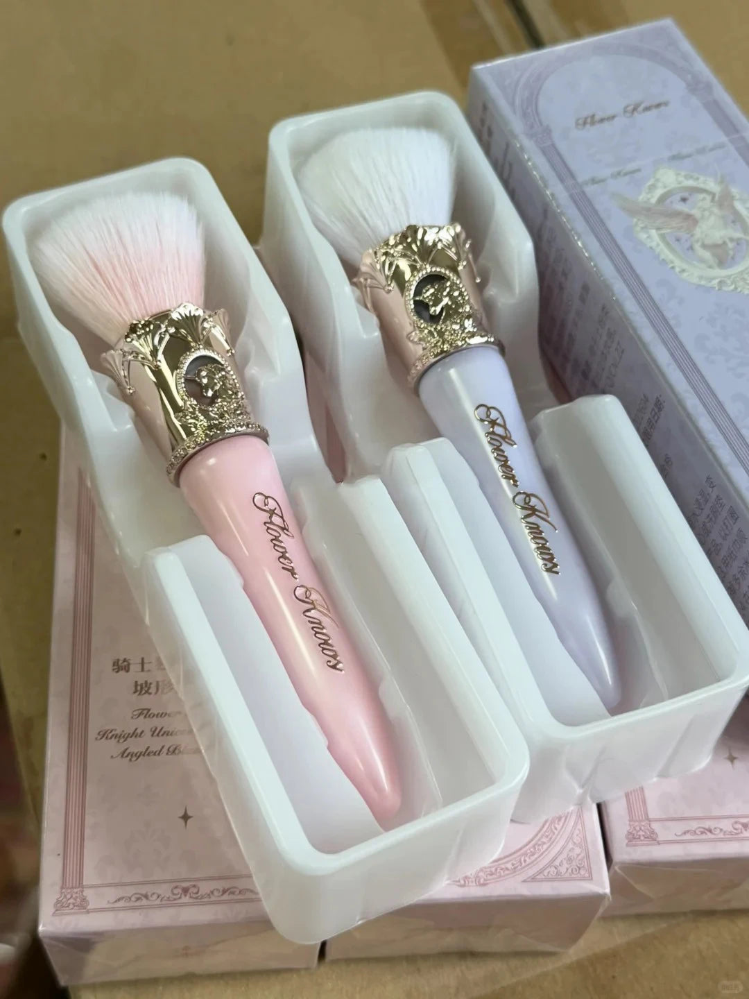 Flower Knows Knight Unicorn Angled Blush Brush | Gradient