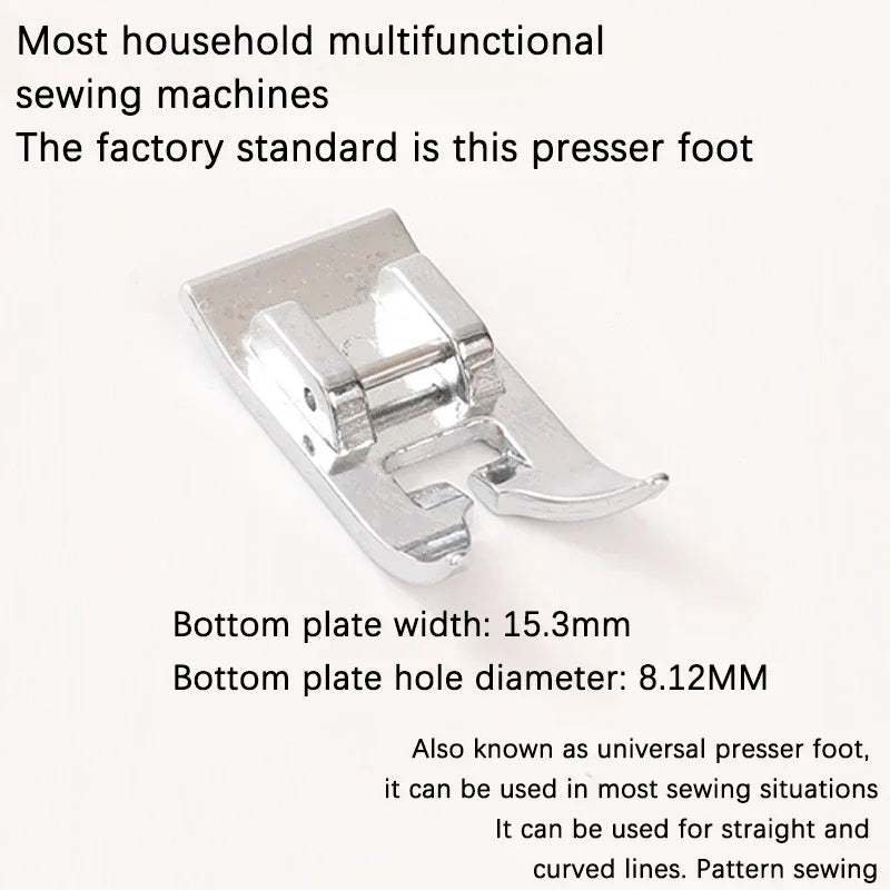 Universal Presser Foot & Snap-On Low Shank Adapter – 2pcs