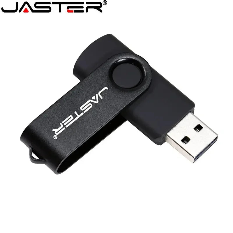 JASTER USB Flash Drive 8GB–128GB | Rotatable Memory Stick USB Flash Drive PRIMED