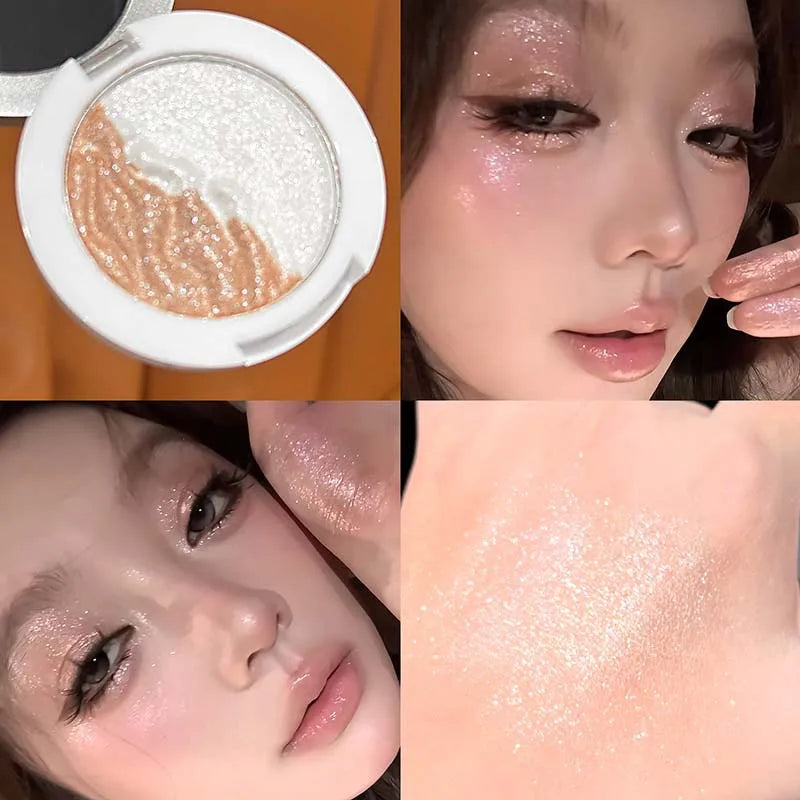 Shimmer Glitter Highlighter Palette – Face & Body Bronzer