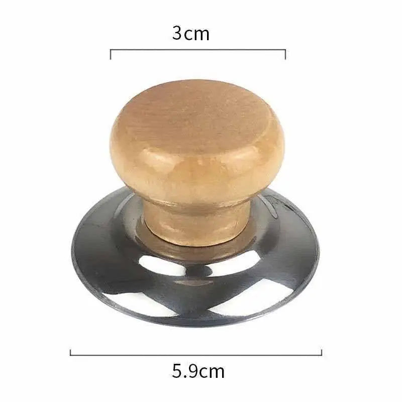 3-Pack Wooden Pot Lid Knobs – Universal Cookware Replacement