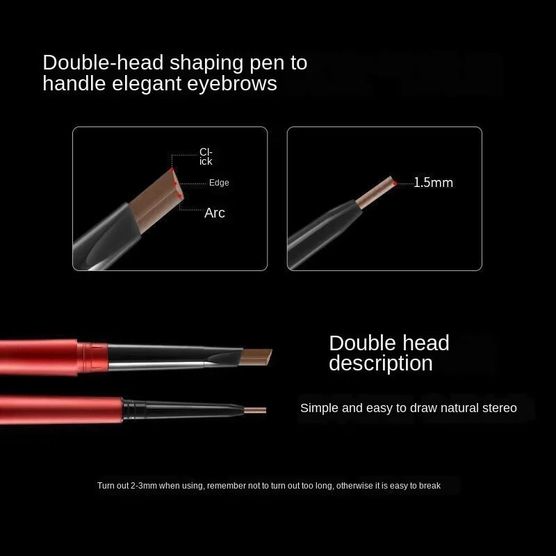 Blana Double-Ended Waterproof Eyebrow Pencil | Black & Brown Eyebrow Pencil PRIMED