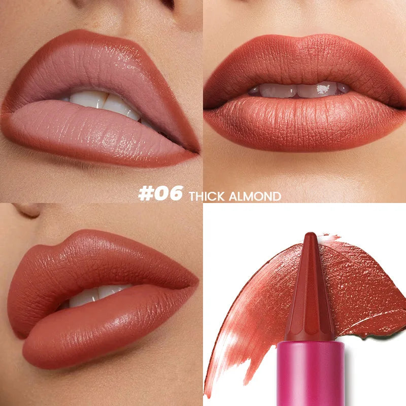 Pudaier 8-Color Matte Velvet Lipstick – Long Lasting & Moisturizing