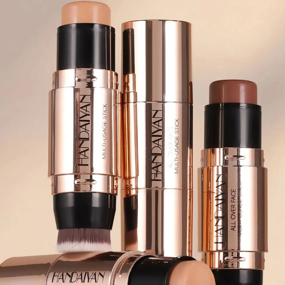 Double-Head Contour Stick & Concealer Cream with Brush