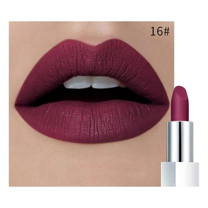 Pudaier Waterproof Matte Lipstick – Vitamin E, 17 Shades