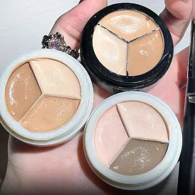 3-Color Full Coverage Concealer Palette – Hydrating & Brightening Concealer Palette PRIMED 3pcs