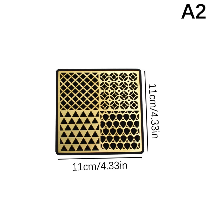 Brass Ice Stamp Mold – Pineapple & Wave Cocktail Ice Tool