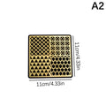 Brass Ice Stamp Mold – Pineapple & Wave Cocktail Ice Tool