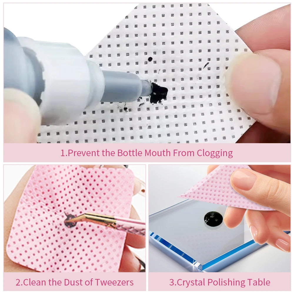 200PCS Disposable Cotton Pads – Eyelash Extension Wipes Lash Extension Supplies PRIMED