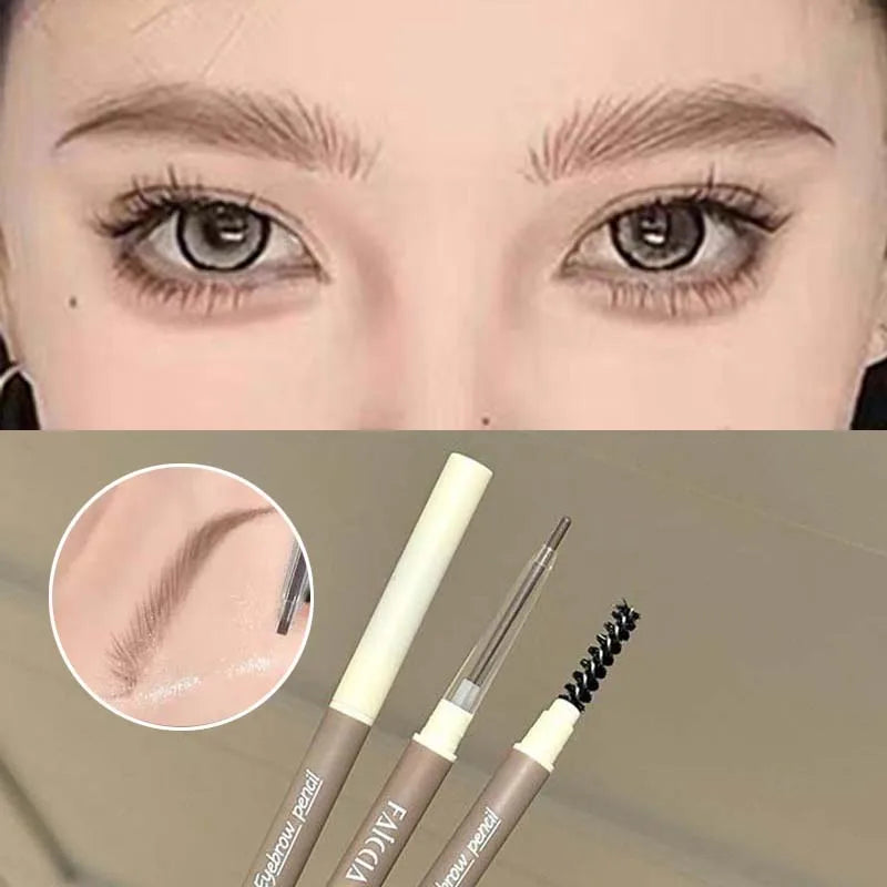 Waterproof Eyebrow Pencil – High Pigment Thai Style Brow Pen Eyebrow Gel Pencil PRIMED