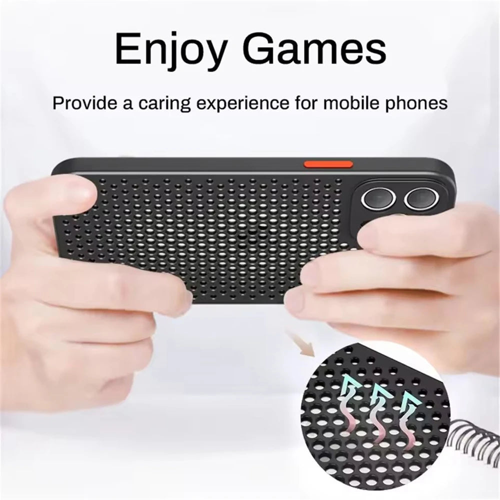 Cooling Breathable Silicone iPhone Case | Geometric Bumper Cover Silicone Phone Case PRIMED