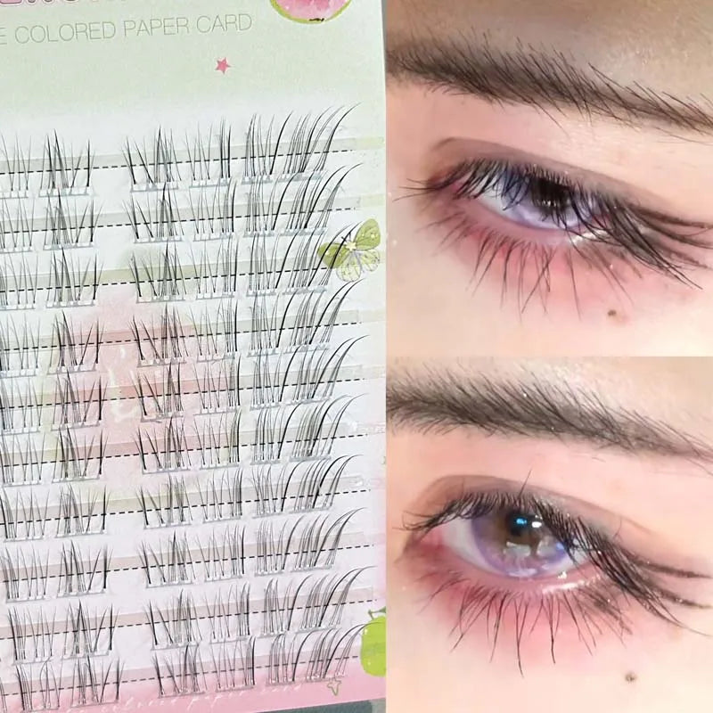 Cluster False Eyelashes 24/48/80 Clusters | Glue-Free DIY Lashes Cluster False Eyelashes PRIMED
