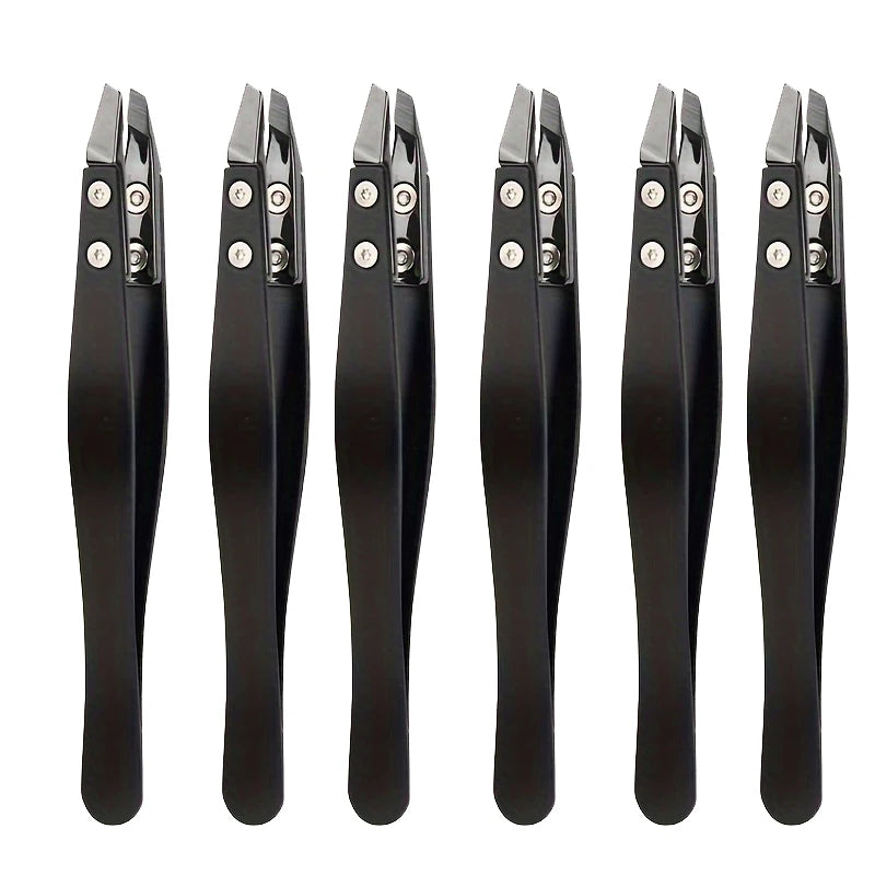 Zirconia Ceramic Slant Tip Tweezers – Eyebrow & Lash
