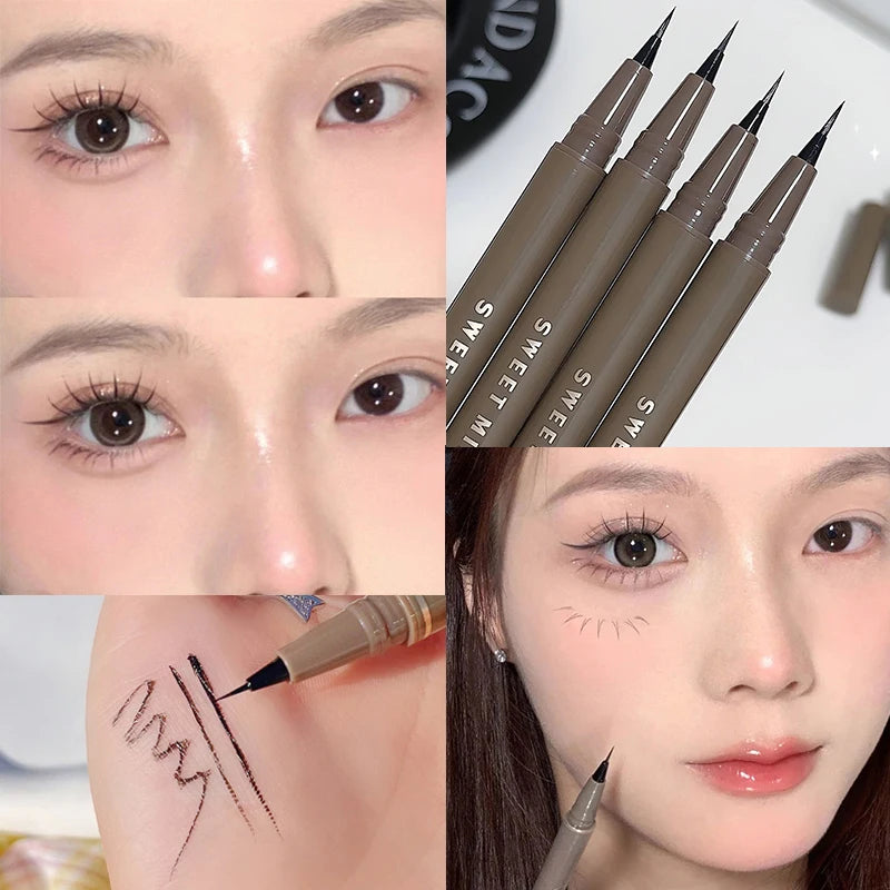 SWEET MINT 0.05mm Waterproof Liquid Eyebrow & Eyeliner Pen Liquid Eyebrow Pen PRIMED