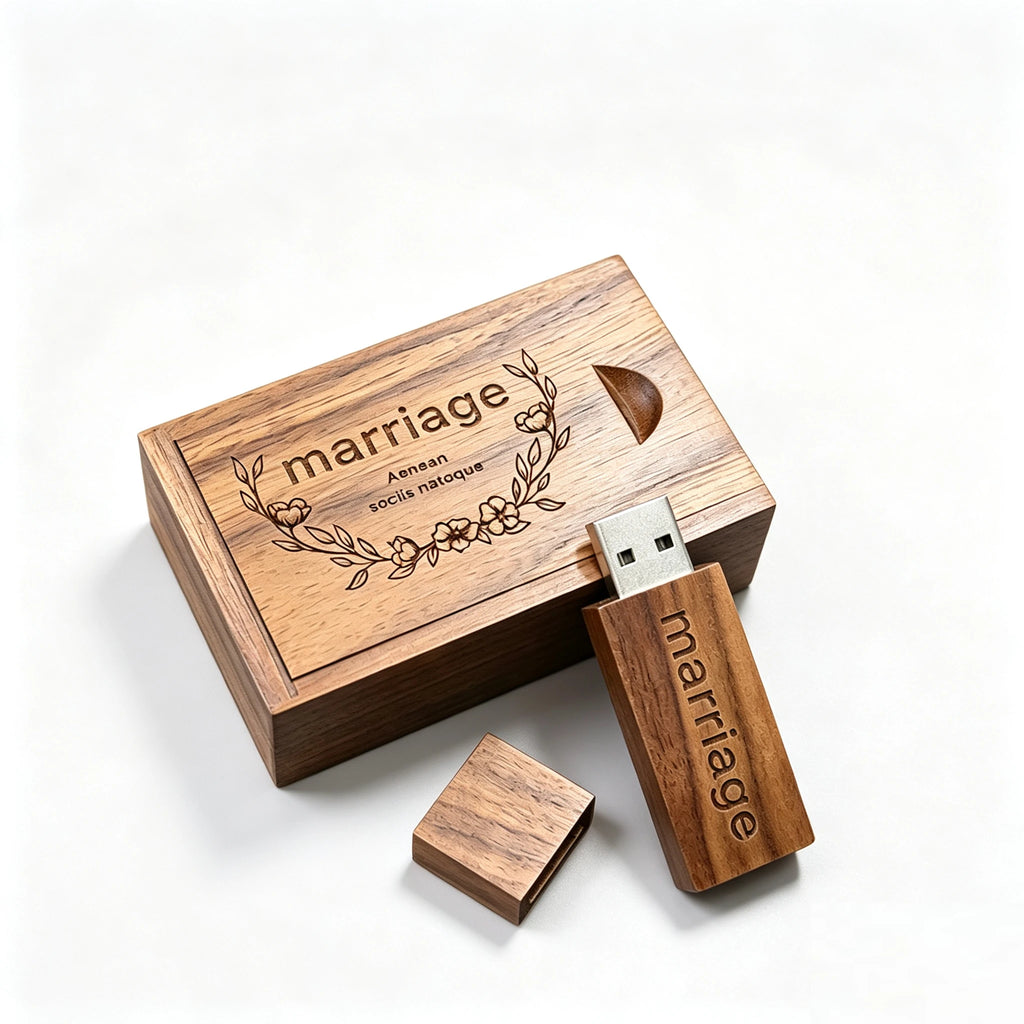 30-Pack Wooden USB 3.0 Flash Drives Custom Logo 16–128GB USB Flash Drive PRIMED