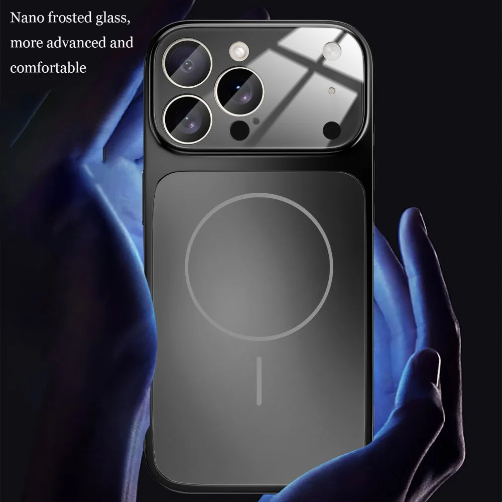 AG Nano Frosted Glass MagSafe Case – iPhone 17/16/15/14/13 MagSafe Phone Case PRIMED