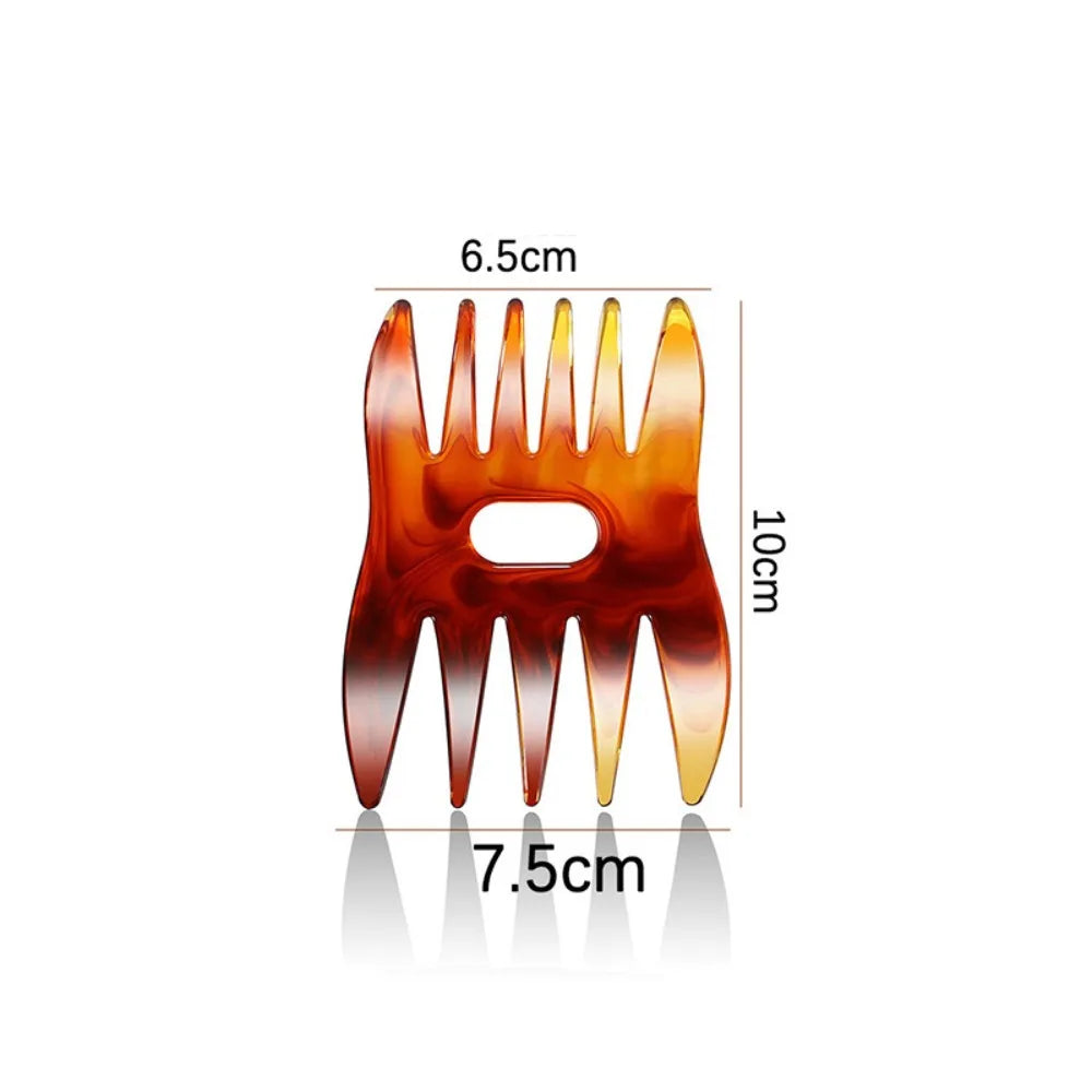 Wide Tooth Double-Sided Men's Barber Comb | Wood Hair Styling