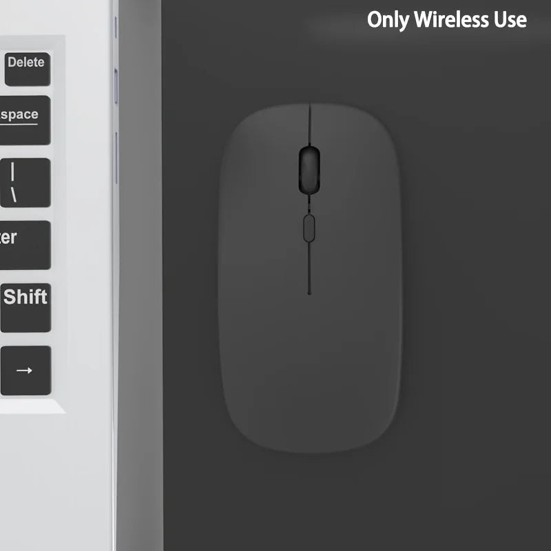 MissionFit Wireless Bluetooth Silent Mouse – 1600 DPI Ergonomic Wireless Bluetooth Mouse PRIMED Matte-Black