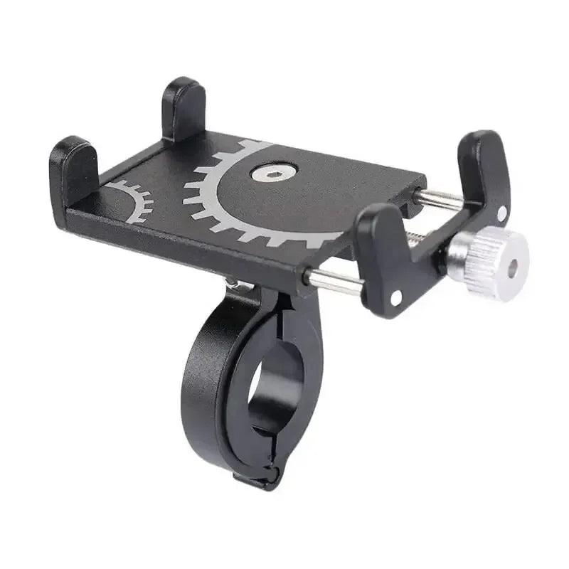 Universal Bike Phone Mount – Metal Handlebar Clip MTB & Moto Bike Phone Mount PRIMED Black