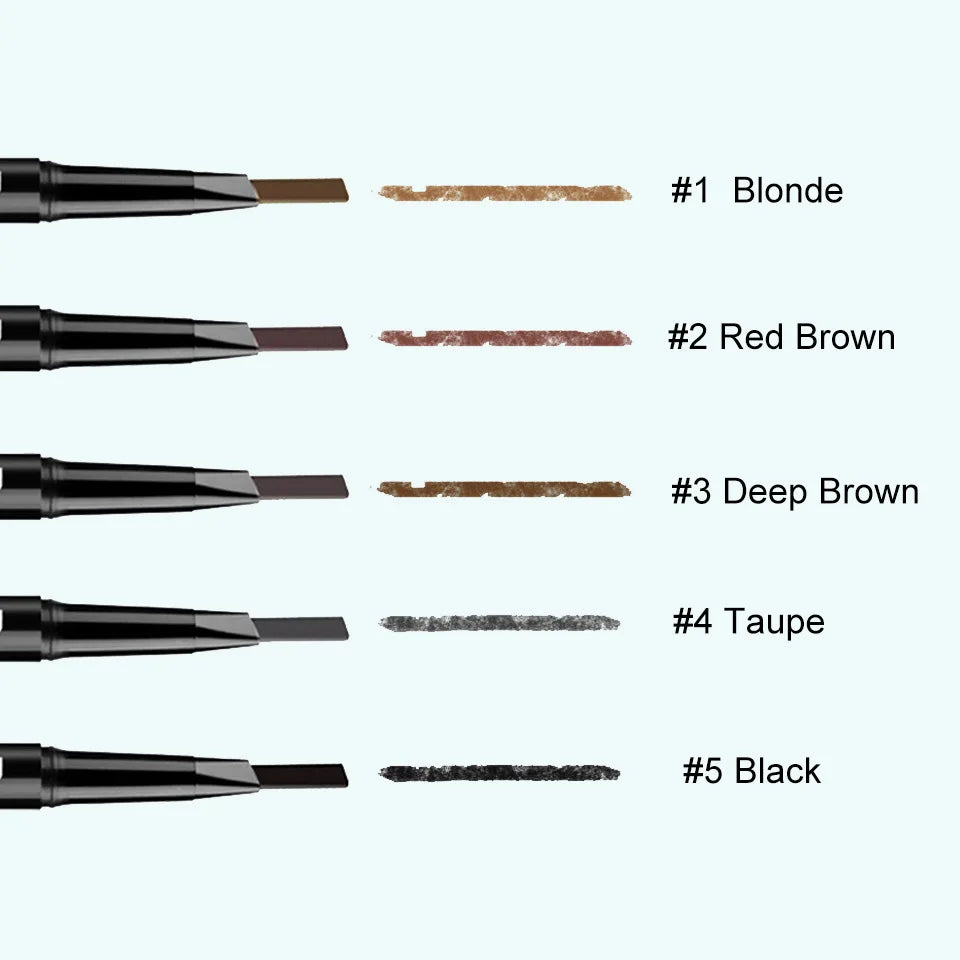 POPFEEL 3D Dual-Head Eyebrow Pencil – Waterproof Long-Lasting Eyebrow Pencil PRIMED