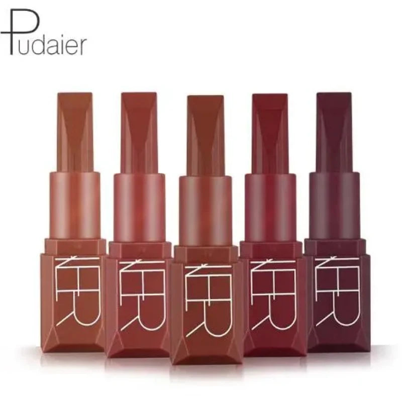 Pudaier Velvet Matte Lipstick 5 Nude Shades | Vitamin E Set