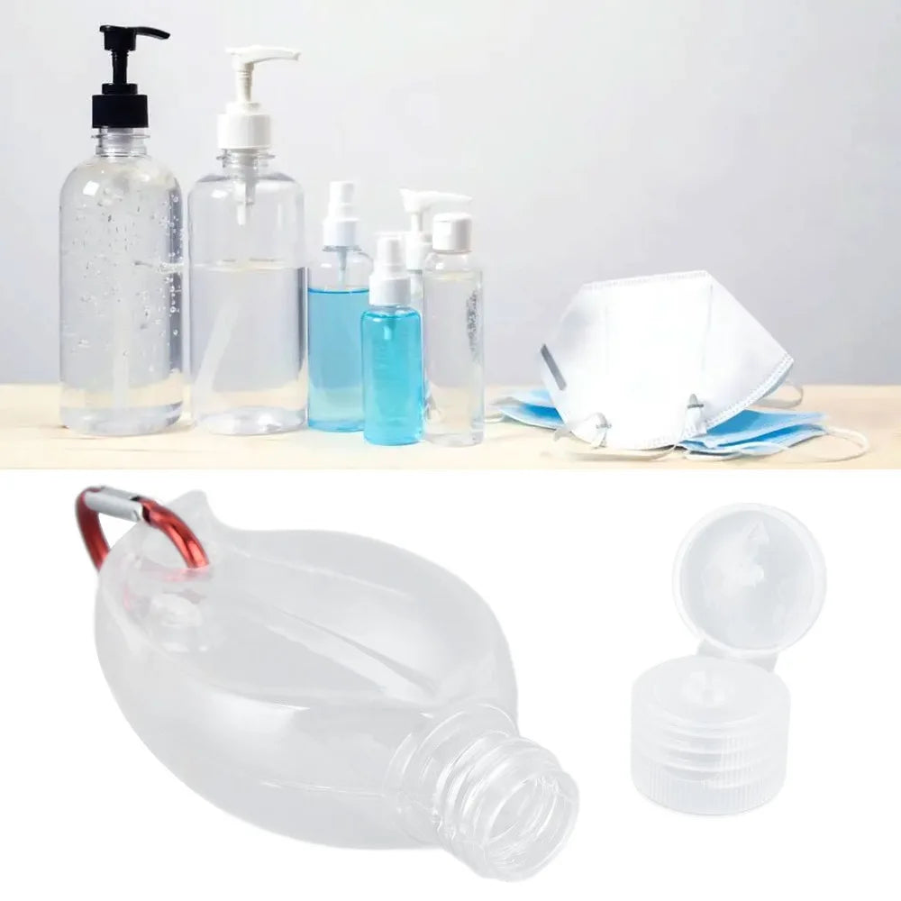 10-Pack 50ml Travel Bottles with Flip Cap & Keychain