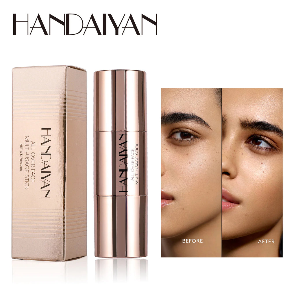 Double-Head Contour Stick & Concealer Cream with Brush