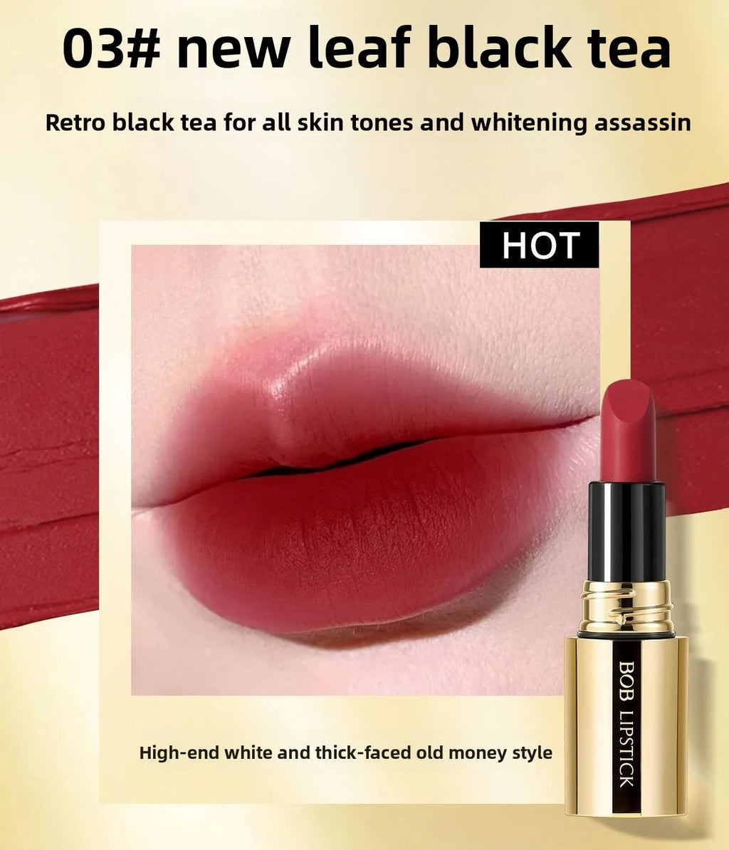 Blana Velvet Matte Lipstick – 5 Colors, Waterproof Lip Tint Matte Lipstick PRIMED BOB-41082-03