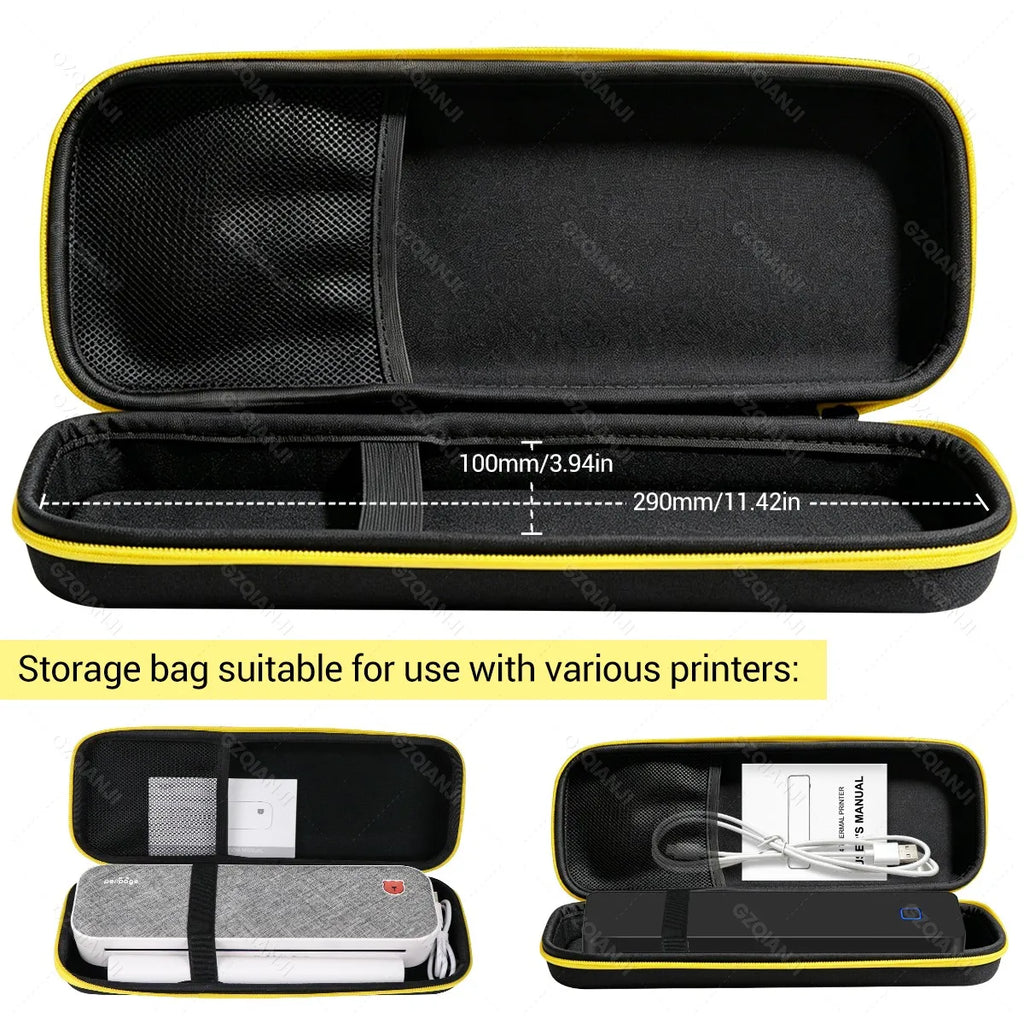 EVA Carrying Case for Peripage A40 Mini Bluetooth Printer Printer Carrying Case PRIMED