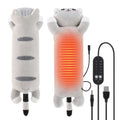 USB Heated Cat Plush Pillow – 5 Heat Levels, Neck & Back Heated Plush Pillow PRIMED as show USB Type-C