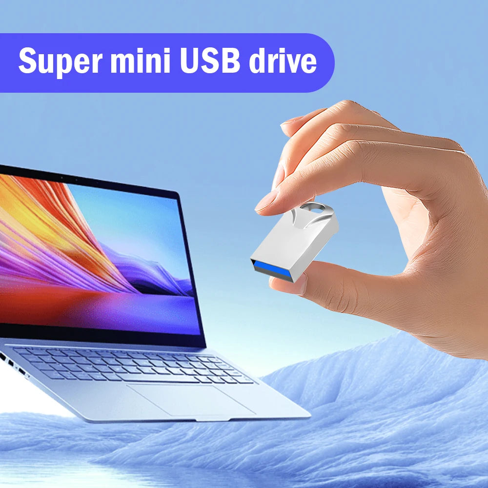 Super Mini USB 3.0 Flash Drive 8–64GB | Metal Pen Drive USB Flash Drive PRIMED