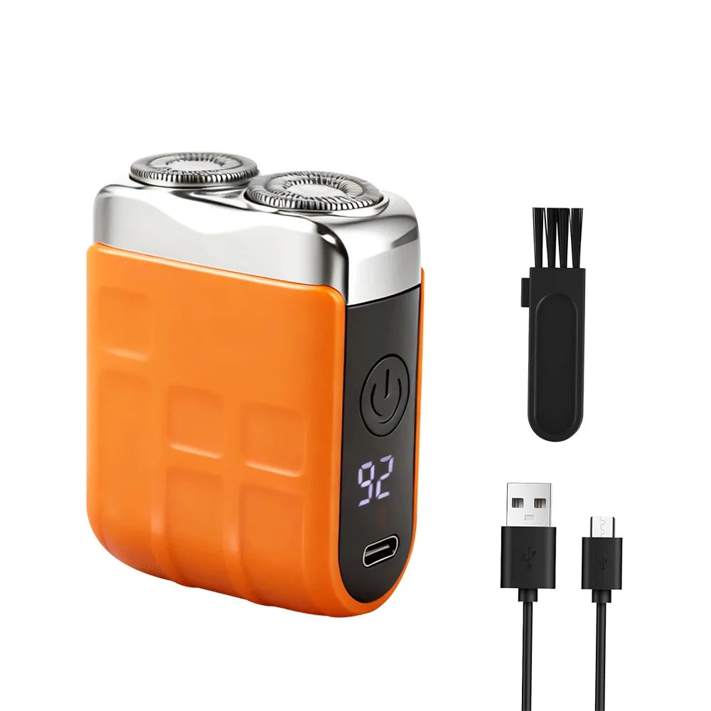 Mini USB Rechargeable Electric Shaver – Wet & Dry Razor for Men