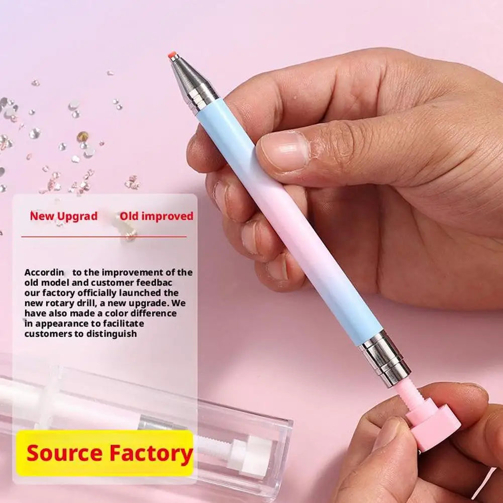 Macaron Gradient Diamond Painting Pen – Refillable Wax Drill Pen