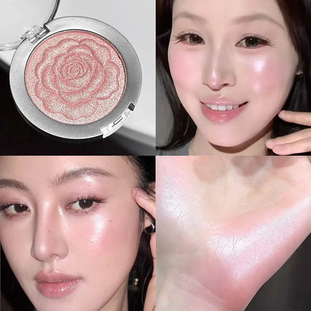 Shimmer Blush Palette – Mineral Pigment Contour & Highlight