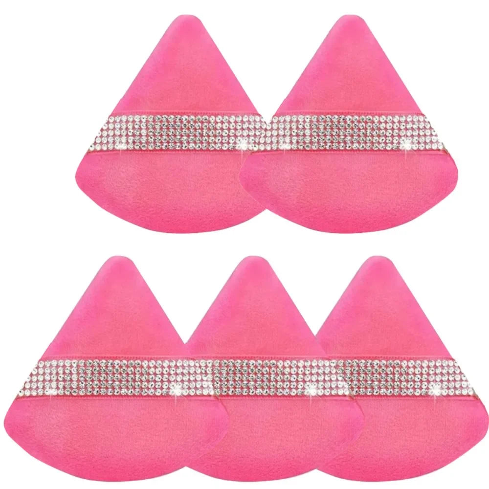 Triangle Crystal Velvet Setting Powder Puff – Diamond Ribbon