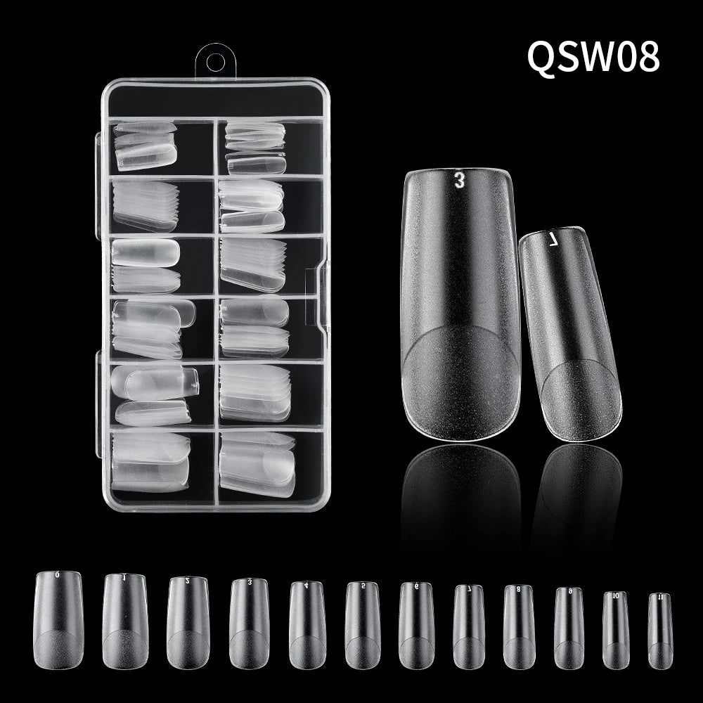 120pc French Press-On Nail Tips | Full Cover Acrylic Set